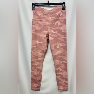 Athleta Elation 7/8 Pink Camo High Rise Leggings XS